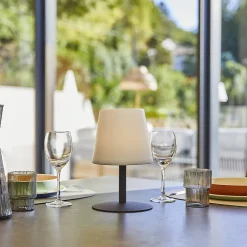 Lampe de table sans fil STANDY MINI Gris H25cm