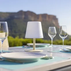 Lampe de table sans fil STANDY MINI Sable H25cm