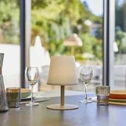 Lampe de table sans fil STANDY MINI Sable H25cm