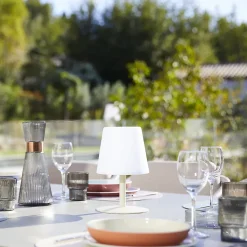 Lampe de table sans fil STANDY MINI Sable H25cm