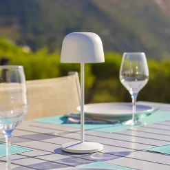 Lampe de table sans fil SOPHIA Blanc H28cm