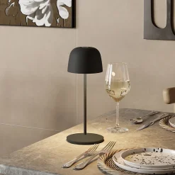 Lampe de table sans fil SOPHIA Gris H28cm