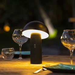 Lampe de table sans fil TOD Noir H28cm