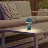 Lampe de table sans Fil Tizia Rechargeable USB-C ou Solaire Autonomie 8h Intensité Variable