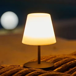 Lampe de table sans fil TWINS Gris H16cm