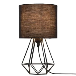 Lampe de table Smertrio E27 60W Ø20xH36cm noire GoodHome