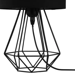 Lampe de table Smertrio E27 60W Ø20xH36cm noire GoodHome