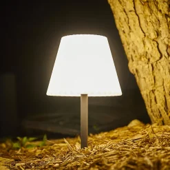 Lampe de table solaire à poser ou à piquer LADY SPIKE H62cm