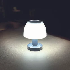 Lampe de table solaire Lumina blanc IP44 200lm 0,4W H.13,5cm Lumisky