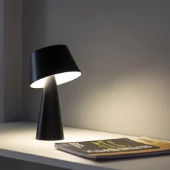 Lampe de Table Solaire Noire 500LM - Recharge Solaire et USB - Utilisation Intérieur Extérieur Terrasse Balcon - Groupe DDC