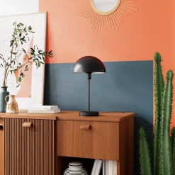 Lampe de table Songor E14 28W ⌀24xH.42cm noir GoodHome