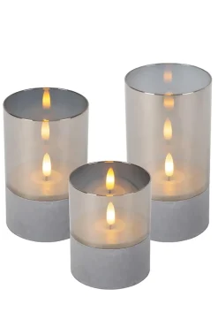 Lampe de table VELAS en verre avec LED intégré - Fumé - Lucide