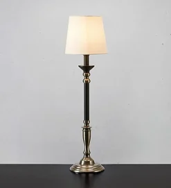 Lampe de table 40W max, E27, acier/noir/blanc cassé - Markslöjd - Gent