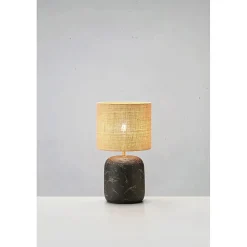 Lampe de table 40W max, E14, noir/naturel - Markslöjd - Montagna