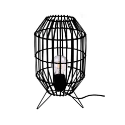 Lampe de table Wutai E27 28W ⌀20xH.36xP.20cm noir GoodHome