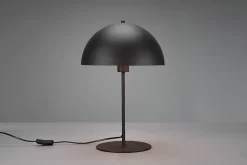 Lampe de table 1xE27, Métal Noir et Or, H 45cm - TRIO - NOLA