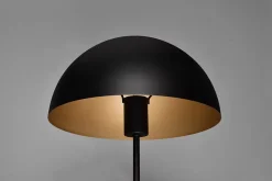 Lampe de table 1xE27, Métal Noir et Or, H 45cm - TRIO - NOLA