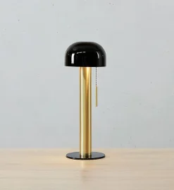 Lampe de table 2xG9 18W Max, laiton brossé et noir avec interrupteur rétro - Markslöjd - Costa