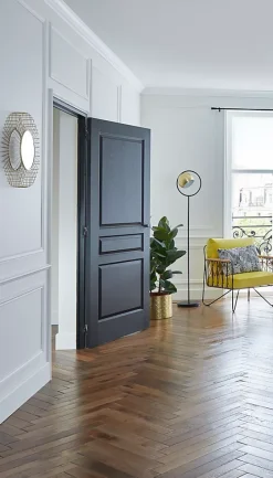 Lampe de table Yondair GoodHome E27 noir mat