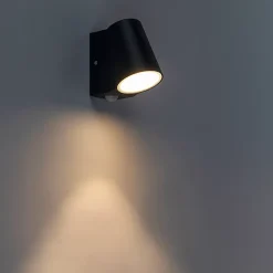 Lampe d'extérieur anthracite avec détecteur de mouvement, LED incluse - Uma