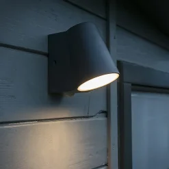 Lampe d'extérieur anthracite avec détecteur de mouvement, LED incluse - Uma