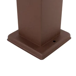 Lampe d'extérieur brun rouille 45 cm avec prise IP44 - Malios