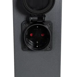 Lampe d'extérieur gris foncé 80 cm avec douille IP44 - Malios