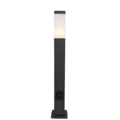 Lampe d'extérieur gris foncé 80 cm avec douille IP44 - Malios