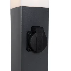 Lampe d'extérieur gris foncé 80 cm avec douille IP44 - Malios