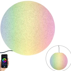 Lampe d'extérieur intelligente grise 56 cm IP44 avec Wifi A60 - Nura