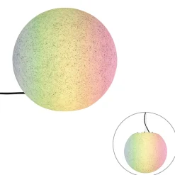 Lampe d'extérieur intelligente grise 35 cm IP44 avec Wifi A60 - Nura