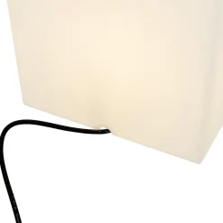 Lampe d'extérieur intelligente blanche 30 cm carrée avec LED A60 IP44 - Nura