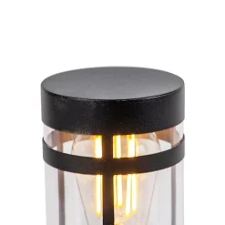 Lampe d'extérieur intelligente noire 50 cm IP44 avec Wifi ST64 - Gleam