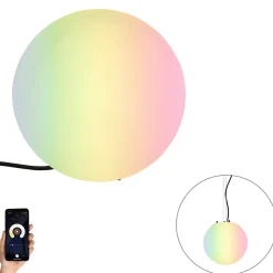 Lampe d'extérieur intelligente blanche 25 cm IP65 avec WiFi A60 - Nura