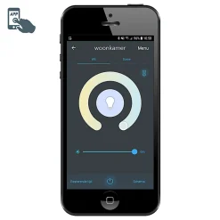 Lampe d'extérieur intelligente 45 cm en acier avec WiFi P45 - Malios