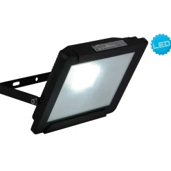 Lampe d'extérieur LED 'Projecteur' 30W , en métal et verre noir, avec LED intégrée