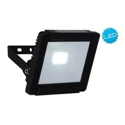 Lampe d'extérieur LED 'RADIA' 10W , en métal et verre noir, avec LED intégrée