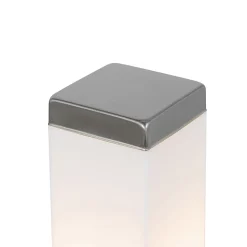 Lampe d'extérieur moderne 45 cm en acier avec prise IP44 - Malios