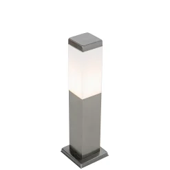 Lampe d'extérieur moderne 45 cm en acier avec prise IP44 - Malios