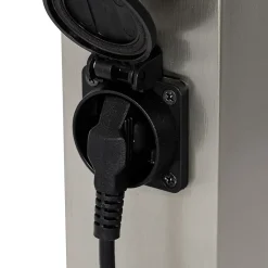 Lampe d'extérieur moderne 45 cm en acier avec prise IP44 - Malios