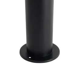Lampe d'extérieur moderne noire 80 cm IP44 avec LED - Roxy