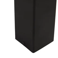 Lampe d'extérieur sur pied noire avec opale blanche 30 cm - Denmark