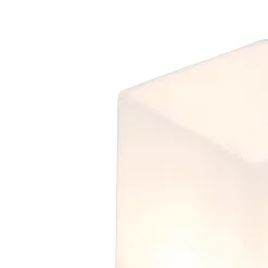 Lampe d'extérieur sur pied noire avec opale blanche 30 cm - Denmark