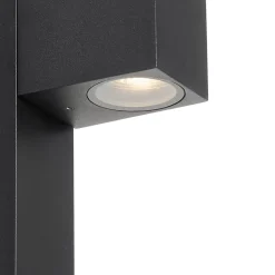 Lampe d'extérieur sur pied intelligente noire 65 cm IP44 avec Wifi GU10 - Baleno