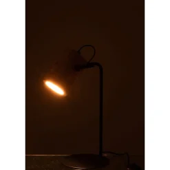 Lampe en bois naturel 21x18x42 cm