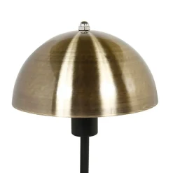 Lampe en métal champignon coloris doré