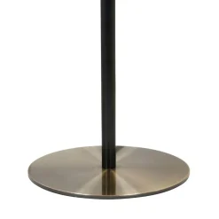 Lampe en métal champignon coloris doré