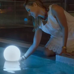 Lampe extérieur Buly 20 solaire LED intégrée blanc 45lm 1W IP68 couleur variable disco + blanc neutre New Garden