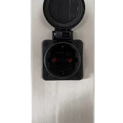 Lampe extérieure à douille malios - 1 lumière - L 12.8 cm - Acier - Moderne, Design - Éclairage extérieur