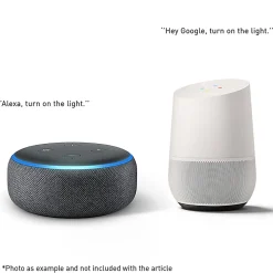 Lampe extérieure intelligente blanche 38 cm carrée avec LED A60 IP44 - Nura